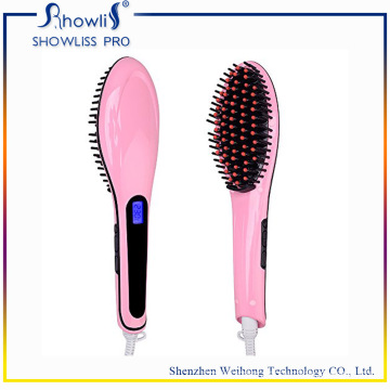 Professional Hot Air Brush Hair Straightener with Digital LCD Display Hair Comb